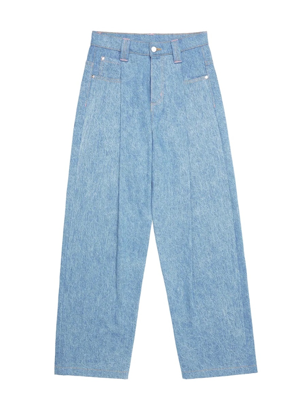 SKYLRK Pleated Denim Jean | Blanket Wash